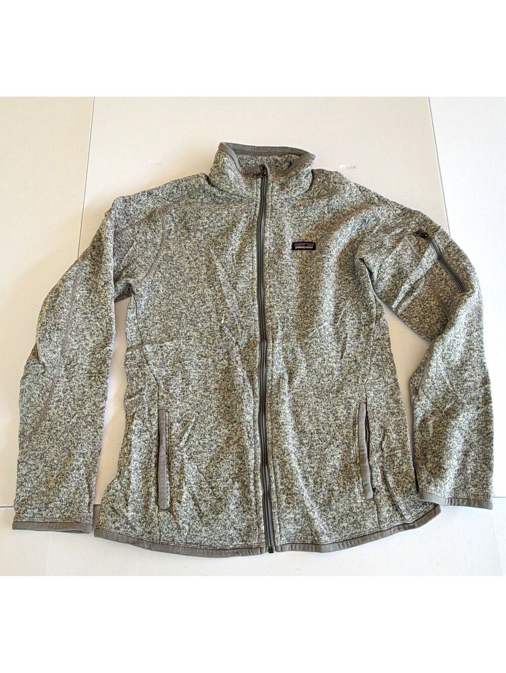 Patagonia Better Sweater Women’s Gray Heathered Full Zip Pocket Jacket M